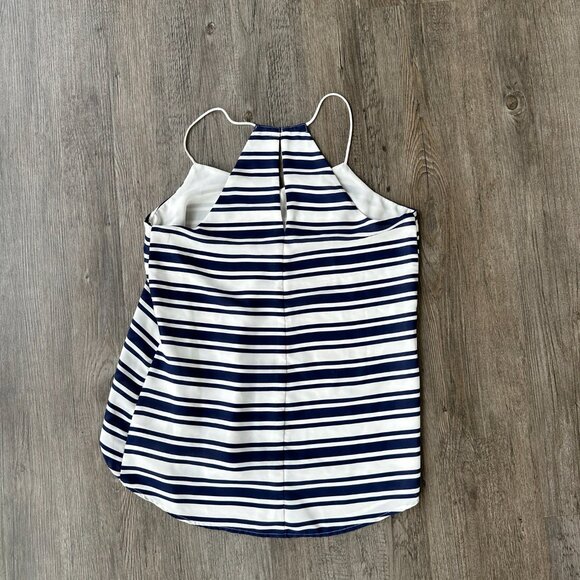2016 Vintage Express Navy and White Multi Stripe Barcelona Cami - Small - Picture 3 of 3